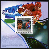Comoro Islands 2010 Vancouver Olympic Winners perf s/sheet unmounted mint