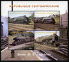 Central African Republic 2011 Railways - Trains of England perf sheetlet containing 4 values unmounted mint. Note this item is privately produced and is offered purely on its thematic appeal