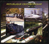 Central African Republic 2011 Railways - Trains of Asia perf sheetlet containing 4 values unmounted mint. Note this item is privately produced and is offered purely on its thematic appeal