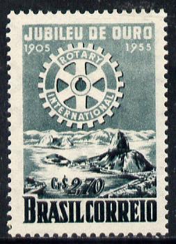 Brazil 1955 50th Anniversary of Rotary Int unmounted mint SG 922