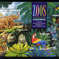 Australia 1994 Zoos m/sheet fine cds used SG MS 1484