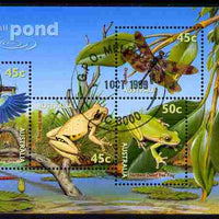 Australia 1999 Small Pond Life m/sheet fine cds used, SG MS 1913