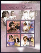 Mozambique 2011 50th Birth Anniversary of Princess Diana perf sheetlet containing 4 values unmounted mint