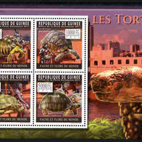 Guinea - Conakry 2011 Turtles perf sheetlet containing 4 values unmounted mint