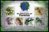 Mozambique 2011 International Year of the Forest - Resplendent Quetzal Birds perf sheetlet containing 6 values unmounted mint