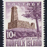 Norfolk Island 1961 Salt House 10d (from 1960 def set) SG 30 unmounted mint