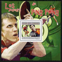 Comoro Islands 2010 Table Tennis perf s/sheet unmounted mint