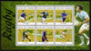 Comoro Islands 2010 Rugby perf sheetlet containing 6 values unmounted mint