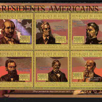 Guinea - Conakry 2010-11 Presidents of the USA #19 - Rutherford B Hayes perf sheetlet containing 6 values unmounted mint Michel 8024-29