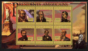 Guinea - Conakry 2010-11 Presidents of the USA #19 - Rutherford B Hayes perf sheetlet containing 6 values unmounted mint Michel 8024-29
