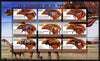 Djibouti 2011 Prehistoric Animals #1 perf sheetlet containing 9 values unmounted mint