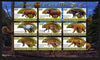 Djibouti 2011 Prehistoric Animals #2 perf sheetlet containing 9 values unmounted mint