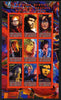 Djibouti 2011 UK Music Stars imperf sheetlet containing 9 values unmounted mint