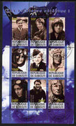 Djibouti 2011 Famous Aviators #1 perf sheetlet containing 9 values fine cto used