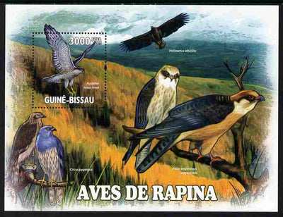 Guinea - Bissau 2011 Raptors perf s/sheet unmounted mint Michel BL902