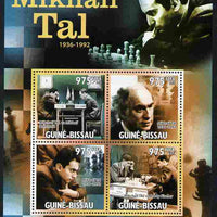 Guinea - Bissau 2011 75th Birth Anniversary of Mikhail Tal (chess) perf sheetlet containing 4 values unmounted mint Michel 5318-21