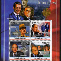 Guinea - Bissau 2011 French Presidents perf sheetlet containing 4 values unmounted mint Michel 5313-16