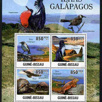 Guinea - Bissau 2011 Protection of Fauna on Galapagos Islands perf sheetlet containing 4 values unmounted mint Michel 5283-86