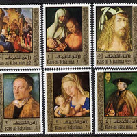 Ras Al Khaima 1971 Paintings by Durer (with Owl in margin) perf set of 6 unmounted mint Mi 579-84A