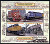 Ivory Coast 2011 Railways - Trains of North America perf sheetlet containing 4 values unmounted mint. Note this item is privately produced and is offered purely on its thematic appeal, it has no postal validity