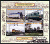 Ivory Coast 2011 Railways - Trains of Asia perf sheetlet containing 4 values unmounted mint. Note this item is privately produced and is offered purely on its thematic appeal