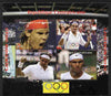 Central African Republic 2011 London Olympics - Tennis (Federer & Nadal) perf sheetlet containing 4 values unmounted mint. Note this item is privately produced and is offered purely on its thematic appeal