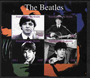 Benin 2011 The Beatles perf sheetlet containing 4 values unmounted mint. Note this item is privately produced and is offered purely on its thematic appeal