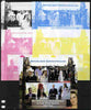 Central African Republic 2011 50th Birth Anniversary of Princess Diana sheetlet containing 4 values - the set of 5 imperf progressive proofs comprising the 4 individual colours plus all 4-colour composite, unmounted mint
