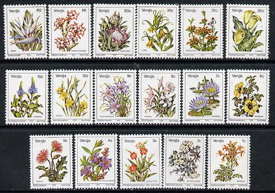 Venda 1979 Flower definitive set original set of 17 values unmounted mint, SG 5-21