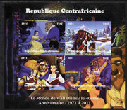 Central African Republic 2011 The World of Walt Disney #1 imperf sheetlet containing 4 values unmounted mint. Note this item is privately produced and is offered purely on its thematic appeal, it has no postal validity
