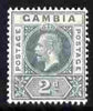 Gambia 1912-22 KG5 MCA 2d grey mounted mint SG 89