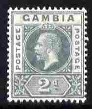 Gambia 1912-22 KG5 MCA 2d grey mounted mint SG 89
