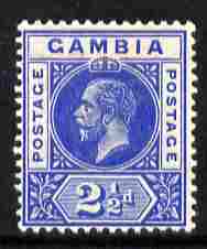 Gambia 1912-22 KG5 MCA 2.5d blue mounted mint SG 90