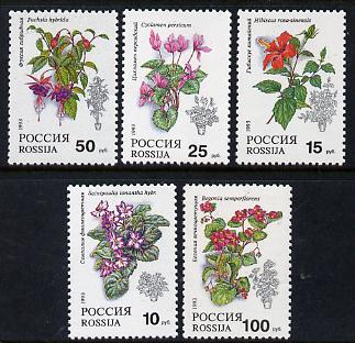 Russia 1993 Pot Plants set of 5 unmounted mint, SG 6398-402, Mi 296-300