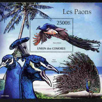 Comoro Islands 2011 Peacocks perf m/sheet unmounted mint