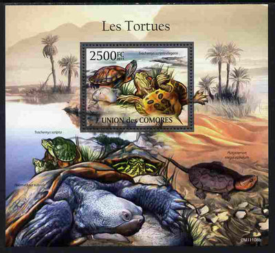 Comoro Islands 2011 Turtles perf m/sheet unmounted mint