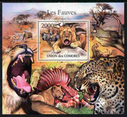 Comoro Islands 2011 Big Cats perf m/sheet unmounted mint