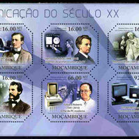 Mozambique 2011 Communication in the 20th Century perf sheetlet containing 6 values unmounted mint