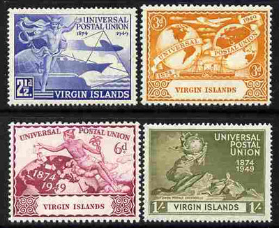 British Virgin Islands 1949 KG6 75th Anniversary of Universal Postal Union set of 4 unmounted mint, SG173-76
