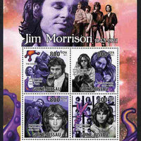 Guinea - Bissau 2011 40th Death Anniversary of Jim Morrison perf sheetlet containing 4 values unmounted mint Michel 5278-81