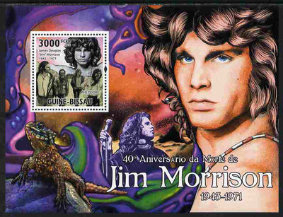 Guinea - Bissau 2011 40th Death Anniversary of Jim Morrison perf s/sheet unmounted mint Michel BL 904