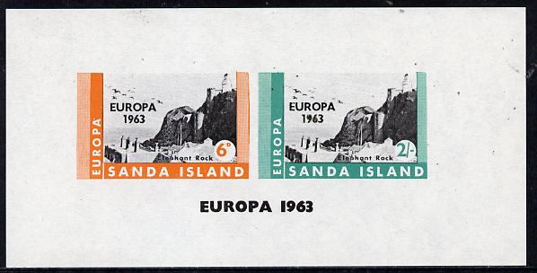 Sanda Island 1963 Europa imperf m/sheet showing Lighthouses unmounted mint