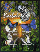 Guinea - Bissau 2011 Butterflies perf sheetlet containing 4 values unmounted mint Michel 5338-41