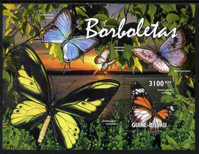 Guinea - Bissau 2011 Butterflies perf s/sheet unmounted mint Michel BL 916