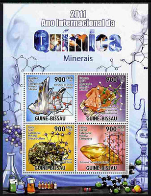 Guinea - Bissau 2011 International Chemical Year perf sheetlet containing 4 values unmounted mint Michel 5303-06