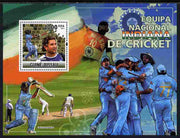 Guinea - Bissau 2011 Indian National Cricket Team perf s/sheet unmounted mint Michel BL 919