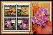 Guinea - Conakry 2011 Orchids perf sheetlet containing 4 values unmounted mint