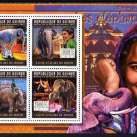 Guinea - Conakry 2011 Elephants perf sheetlet containing 4 values unmounted mint