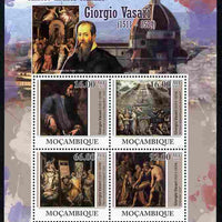 Mozambique 2011 Fifth Birth Centenary of Giorgio Vasari perf sheetlet containing 4 values unmounted mint Michel 4474-77