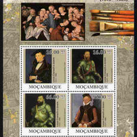Mozambique 2011 Lucas Cranach the Younger perf sheetlet containing 4 values unmounted mint Michel 4479-82